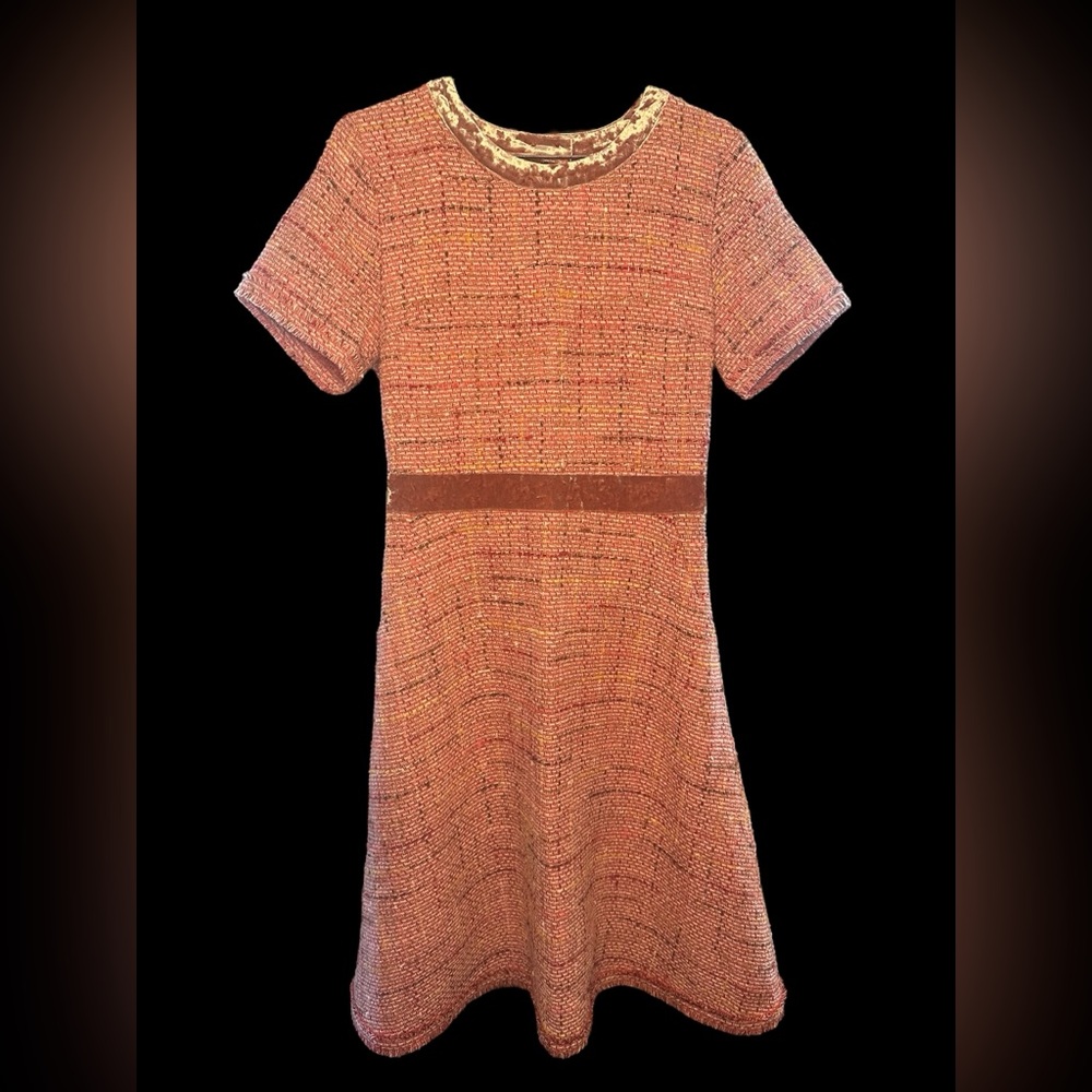 EUC / NWOT? - Rare Mo:Vint Pink Tweed Fit and Flare Dress